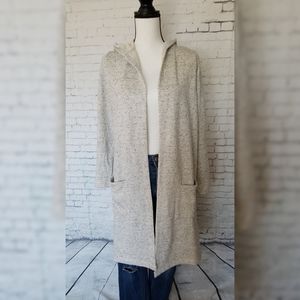 ●OATMEAL HOODED CARDIGAN●
